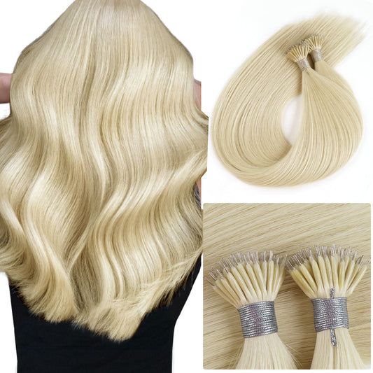 Virgin Nano Ring Hair Extensions 613# Beach Blonde