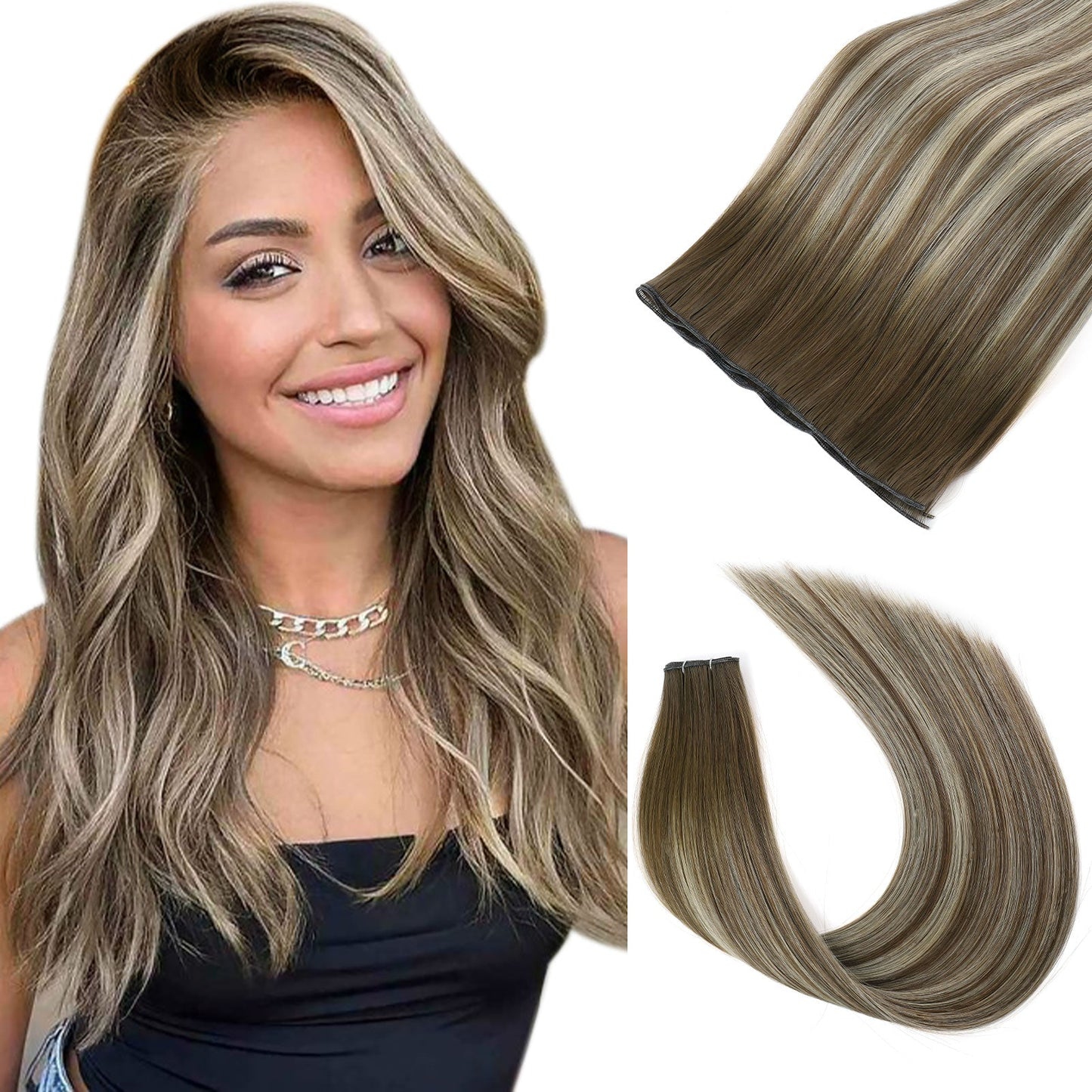 Virgin Genius Weft Rooted Highlights R3-P3/60#