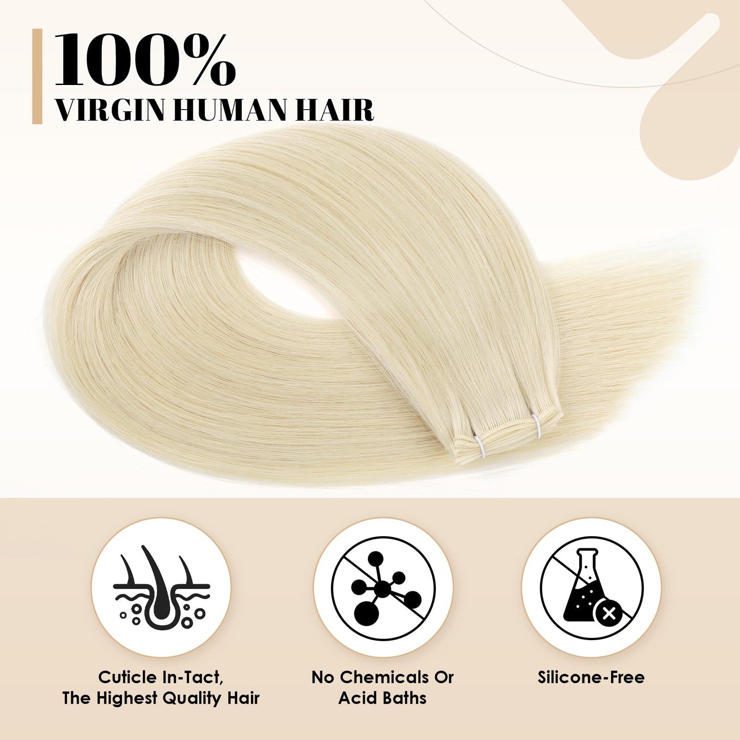 Virgin Genius Weft #60 Light Blonde