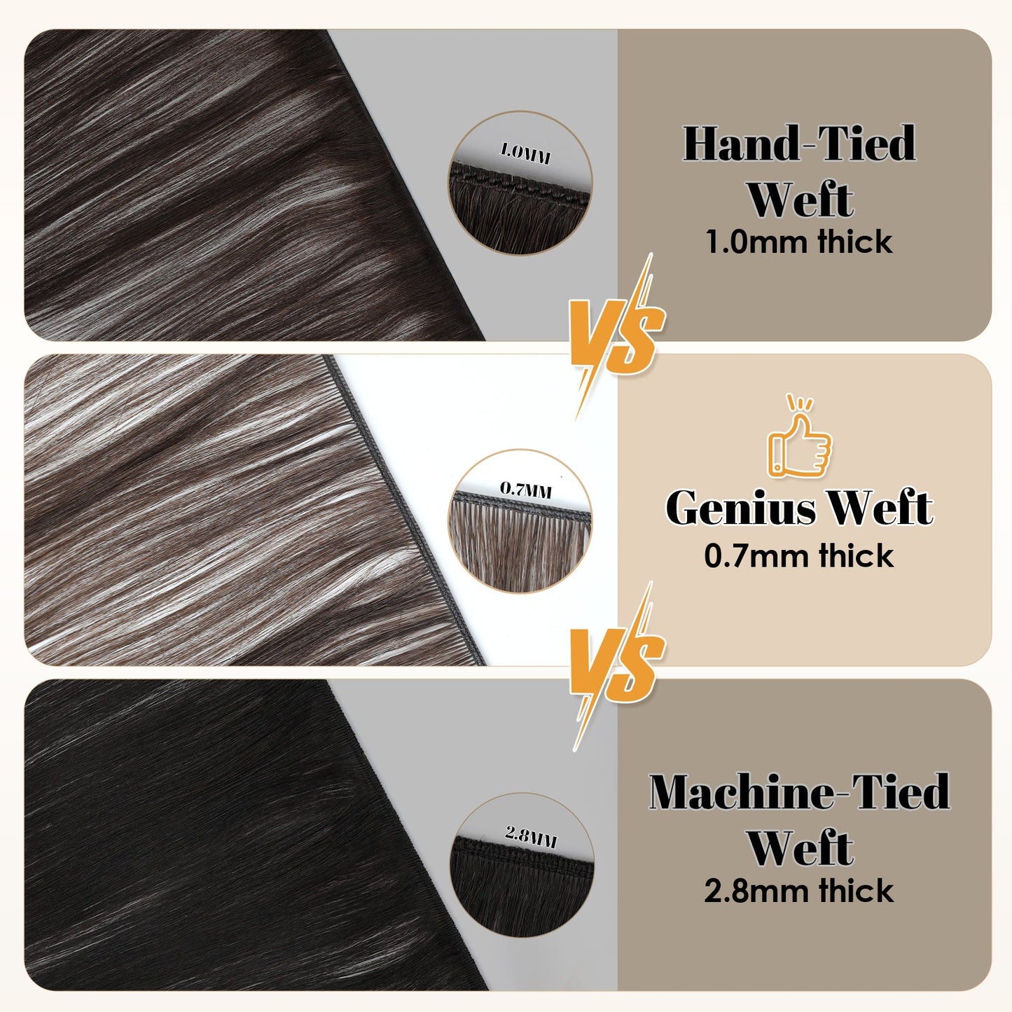 Virgin Genius Weft #18A Sandy Brown