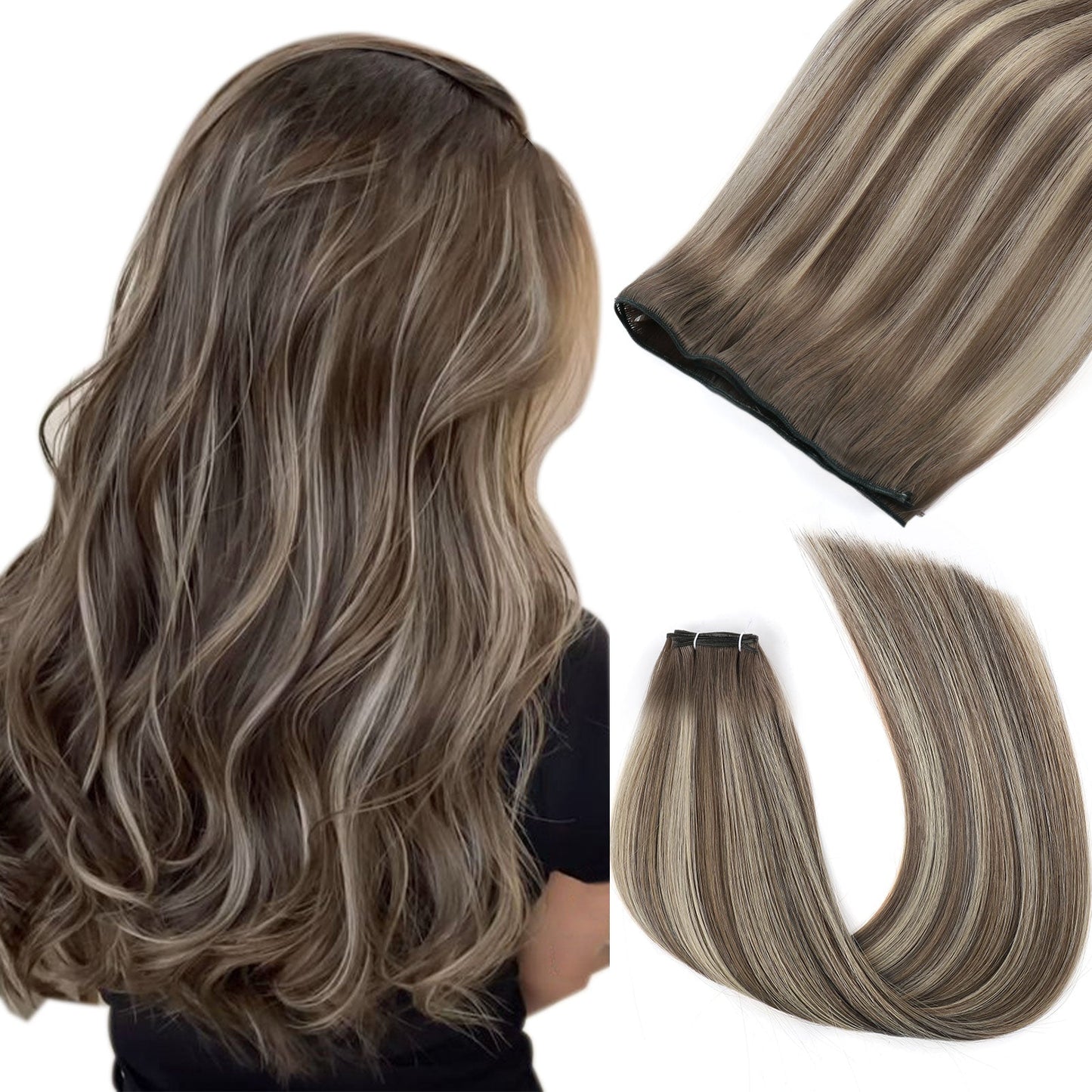 Virgin Genius Weft Rooted Highlights R4-P4/18A#