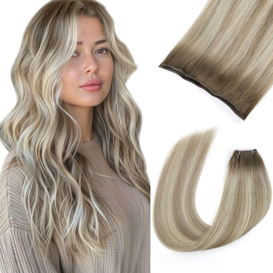 Virgin Genius Weft Rooted Highlights R8A-P18A/60A#