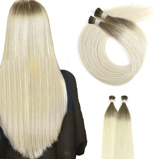 I Tip Hair Extensions Virgin Hair Ombre T16A/60A#