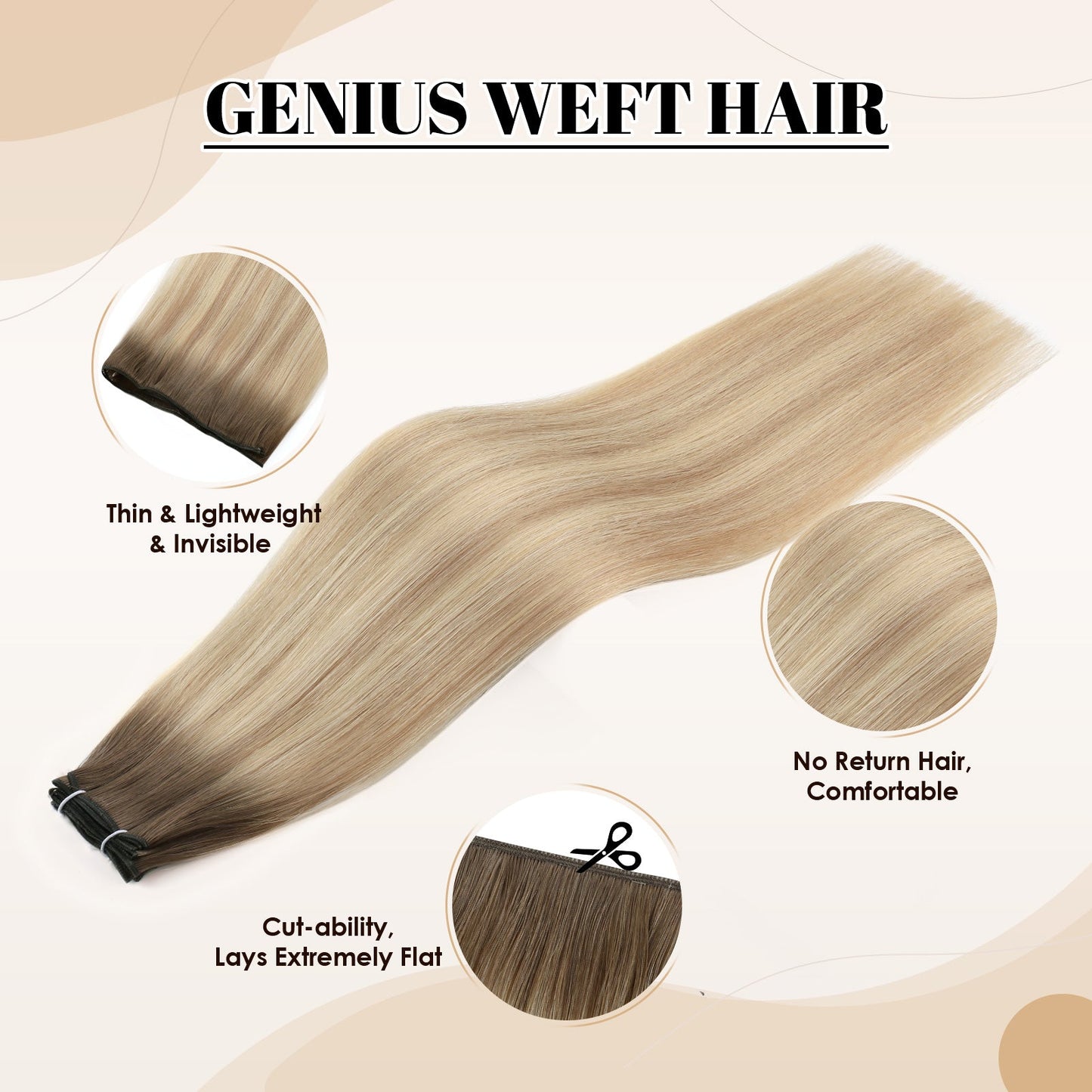 Virgin Genius Weft Rooted Highlights R6-P18/22#