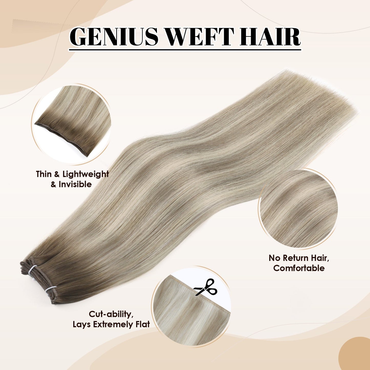 Virgin Genius Weft Rooted Highlights R8A-P18A/60A#