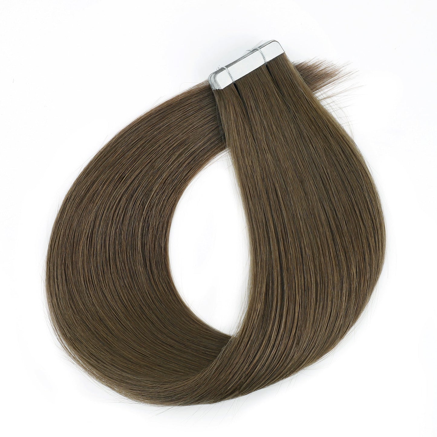 Virgin Tape in Hair Extensions 4# Warm Chestnut Brown